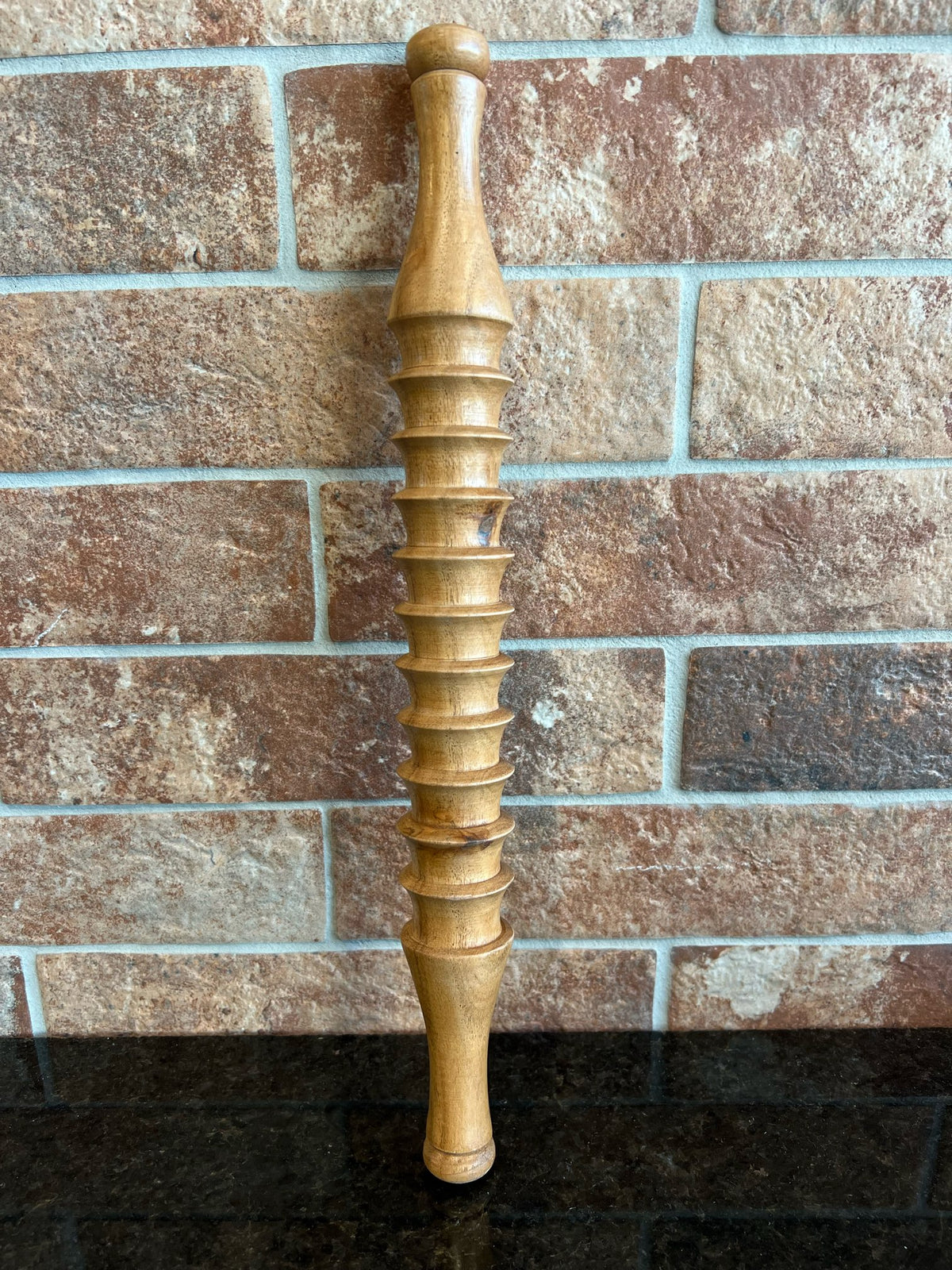 Hand-Carved Wood Rolling Pin