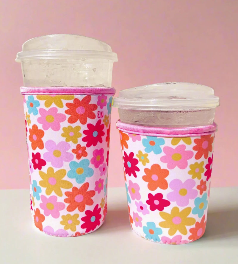 Retro Florals Coffee Coozie