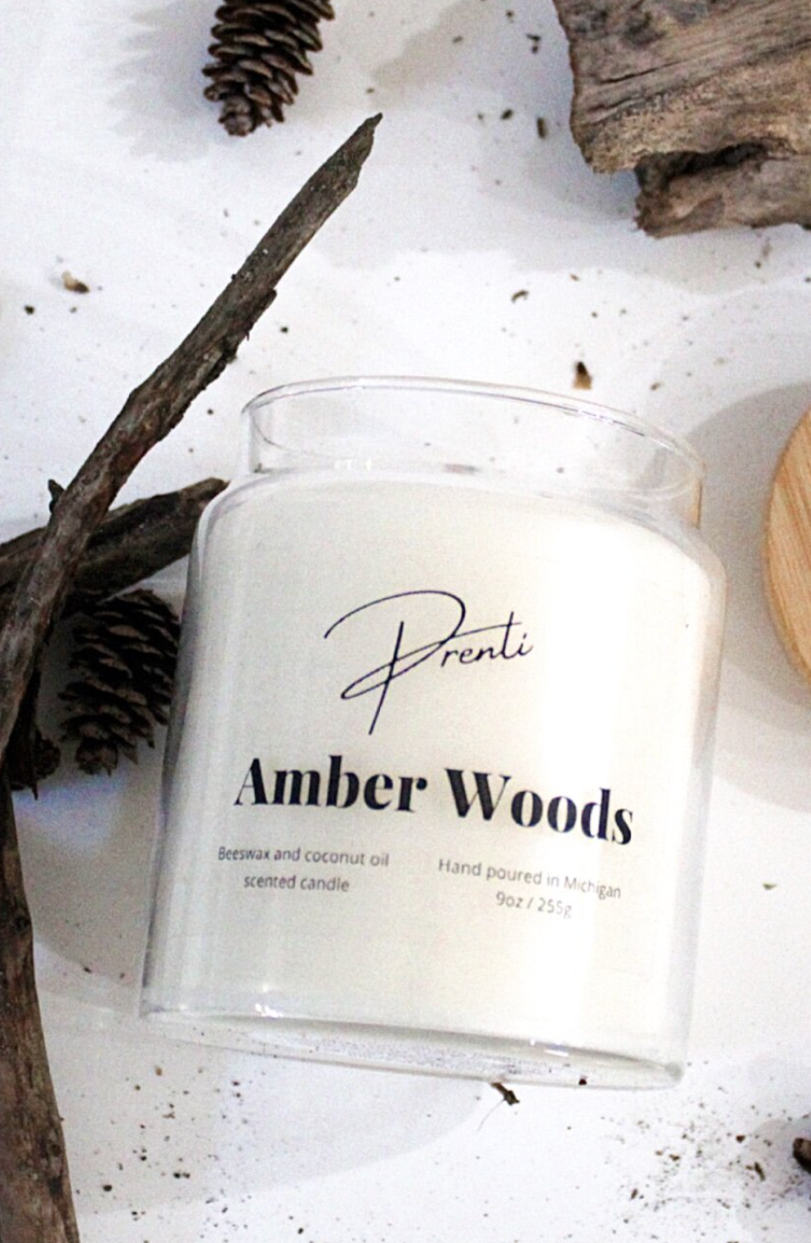 Amber Woods 16 oz Candle