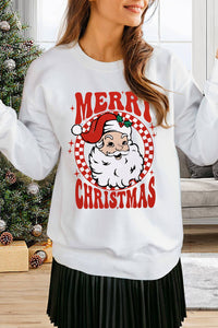 Santa Claus Merry Christmas Graphic Sweatshirt