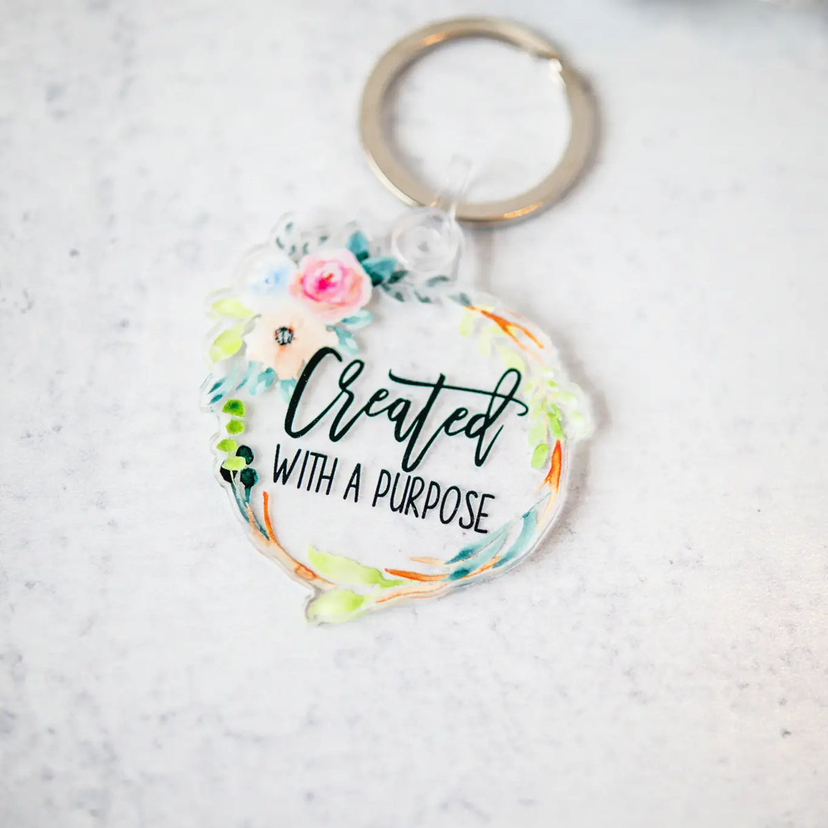 Created with A Purpose, Floral Keychain