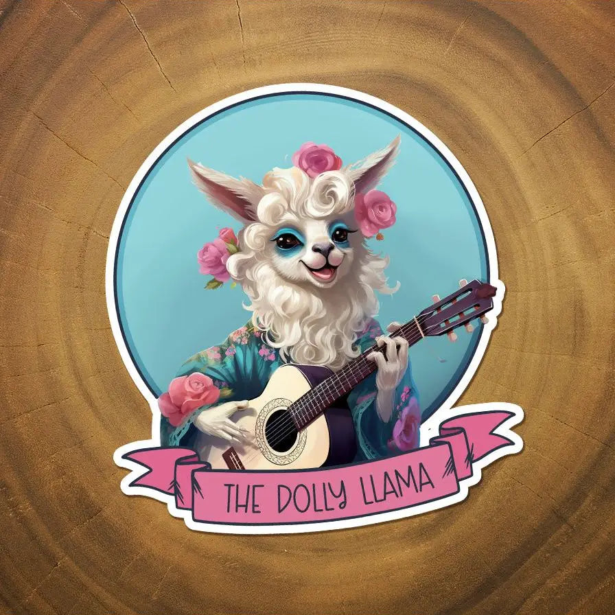 The Dolly Llama Sticker