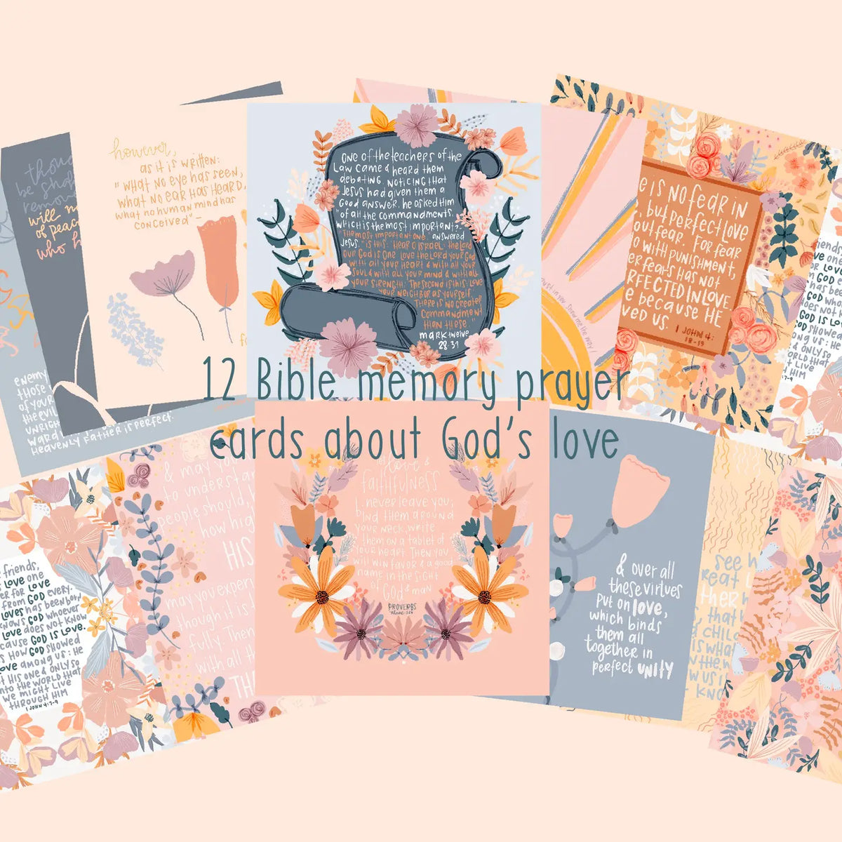 Prayer Cards | Scripture Cards | Bible Verses On God's Love