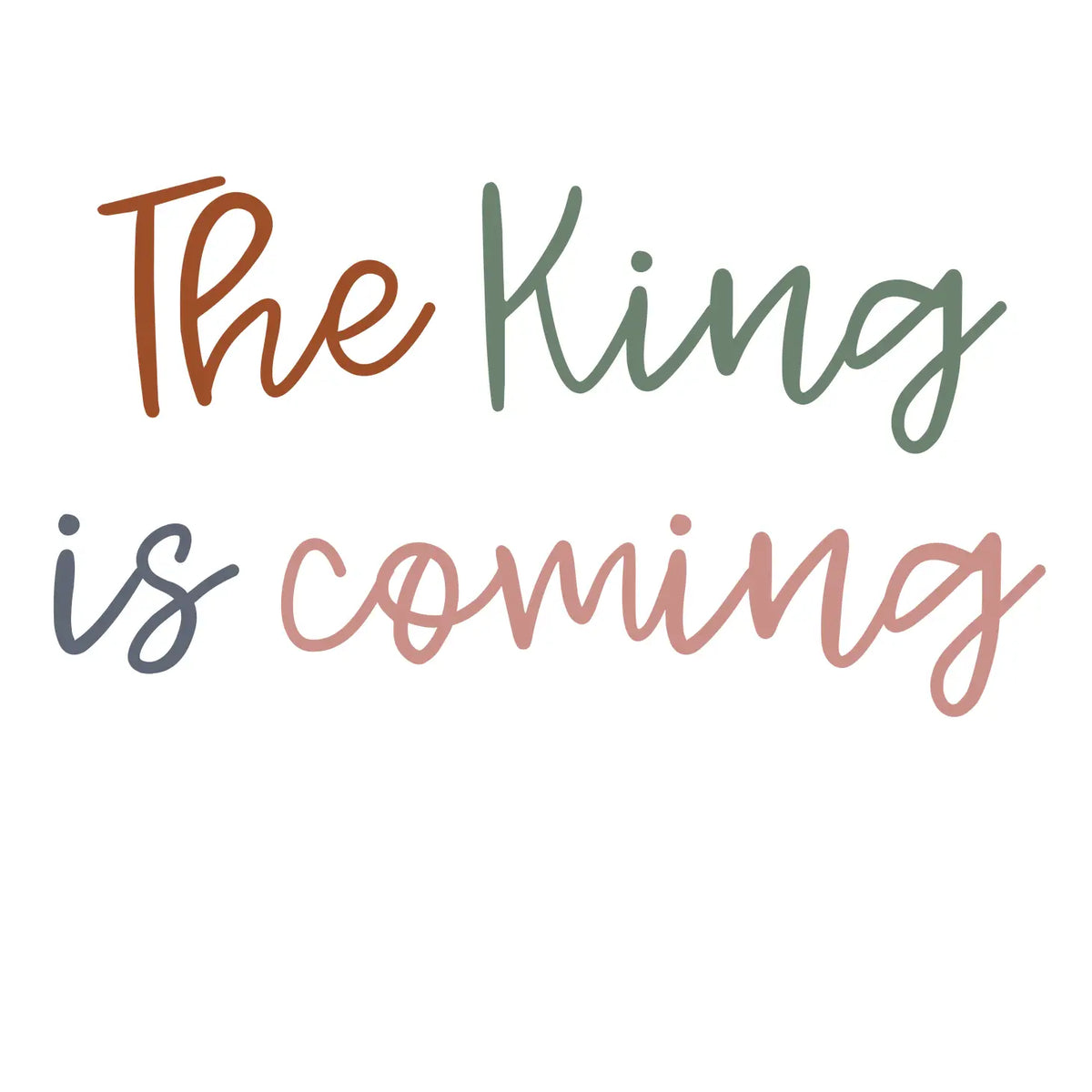 The King Is Coming, Clear Vinyl Sticker, 3 in.