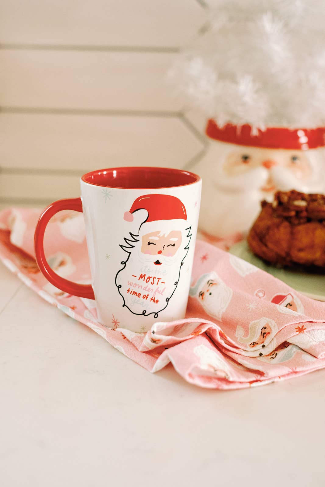 It's the Most Wonderful Time Santa Mug | Holiday Christmas