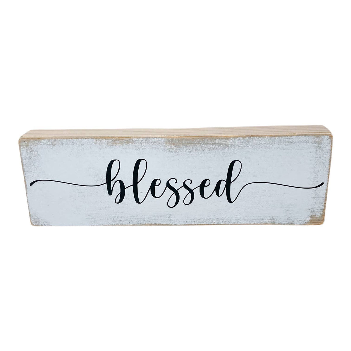 Blessed Long Wood Sign