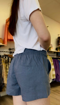 Chambray Everyday Linen Shorts
