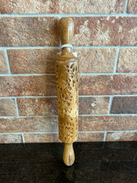 Hand-Carved Wood Rolling Pin, 3 Styles